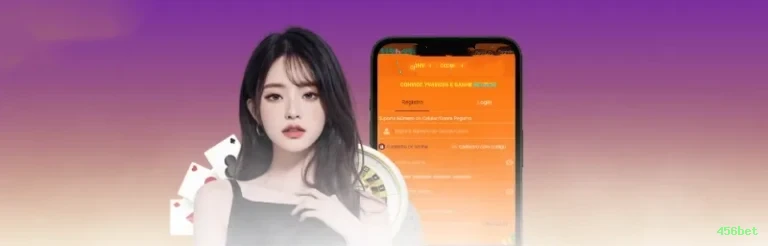 Imagem promocional do login da 456bet